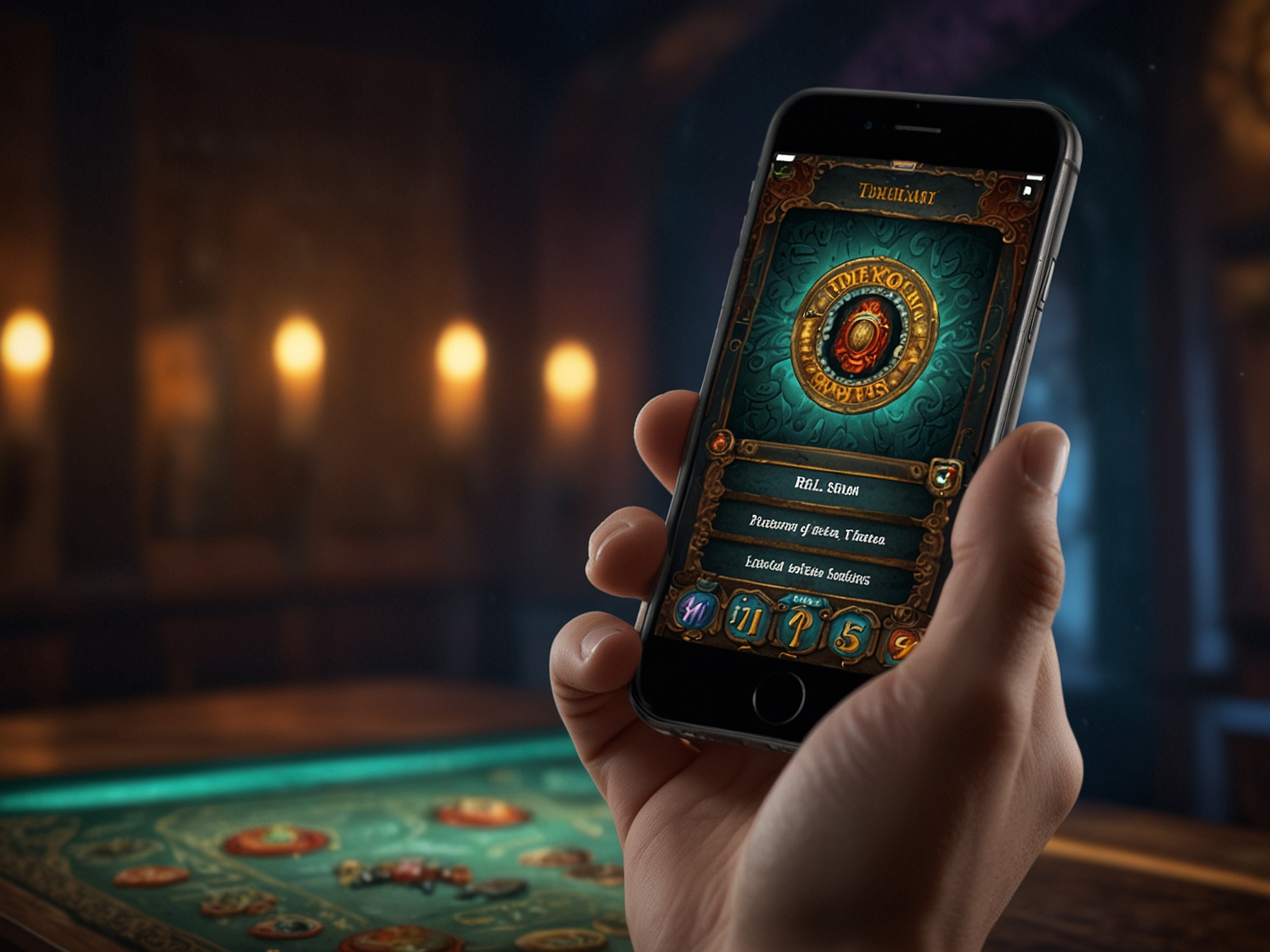 Mobile App Darstellung mit Slot